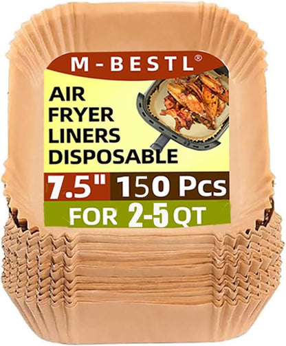 7.5 Inch Air Fryer Parchment Paper Liners Square